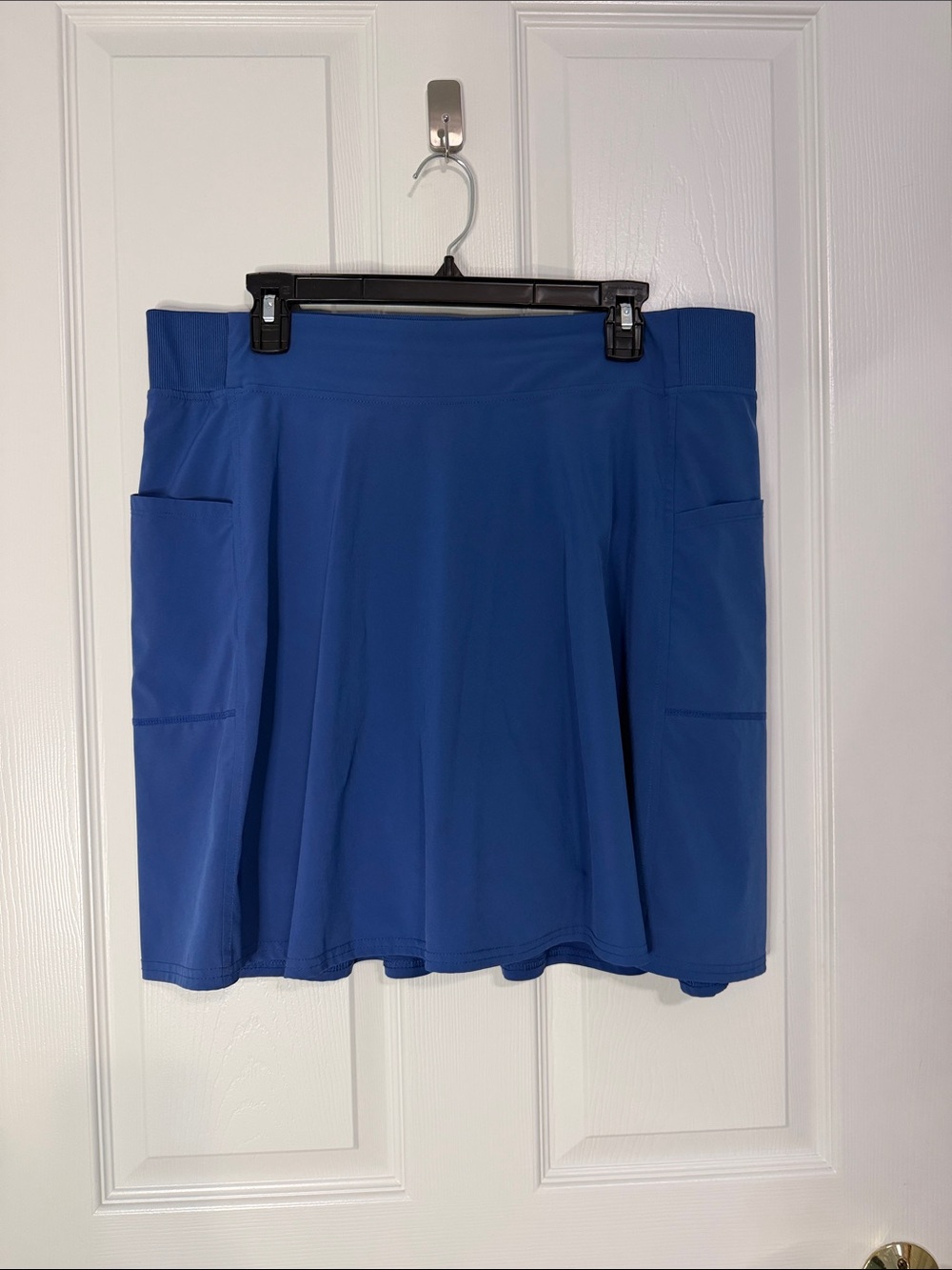 Women's Blue Active Skort with Dual Side Pockets